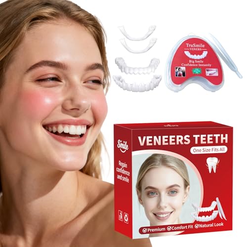 Veneers Teeth for Women and Men, Tooth Temporary Replacement Kit, Nature and Comfortable-A01