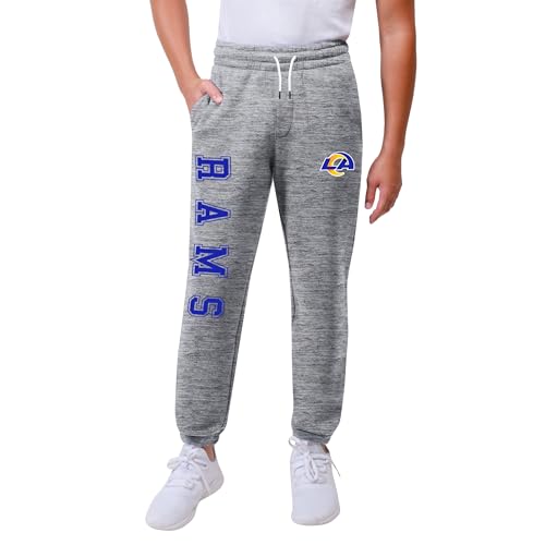 Pantalon de jogging en polaire ado gris chiné Ultra Game JFY7631F unisexe