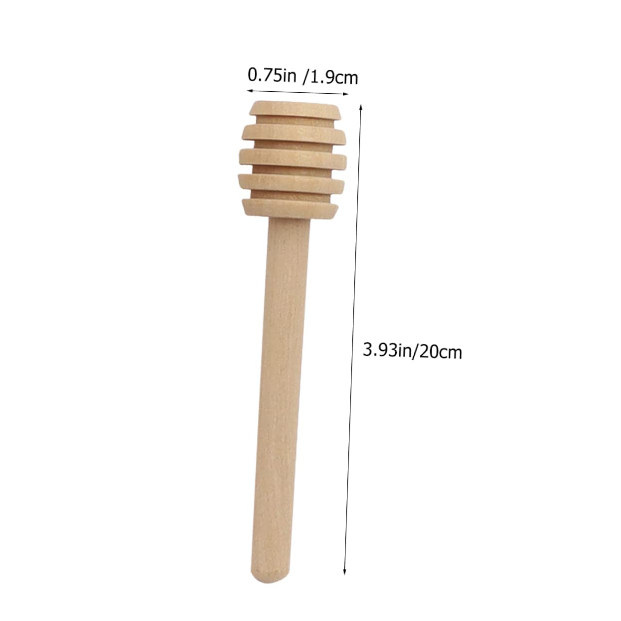 FELTECHELECTR Wooden Honey Stirring Rods 10pcs Set Honey Dier Stirring Stick Rod for Marmalade Tea and Coffee Pot Stirring