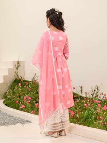 Image of Pspeaches Girls Kurta And Pant With Dupatta