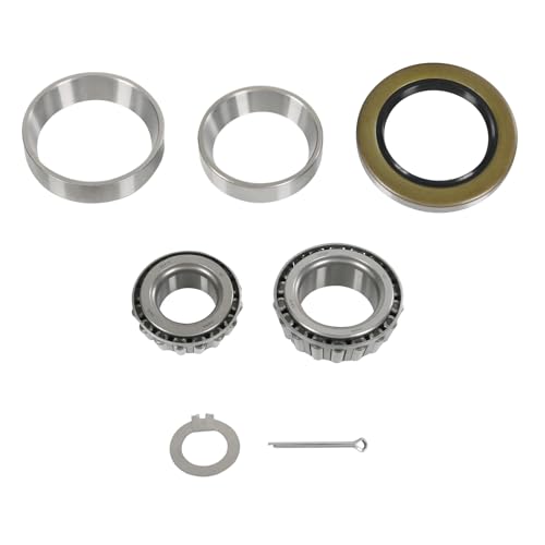 1 Set 8000 LB Trailer Axle Bearing Kit 02475/02420 Outer Bearing (1.25 ID) 25580/25520 Inner Bearing (1.75 ID) Grease Seals 10-36 for 8000# Axles with #D42 Spindle