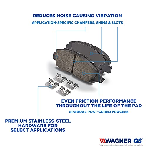 Wagner QuickStop ZD1019 Ceramic Disc Pad Set, Front by Wagner - Image 6