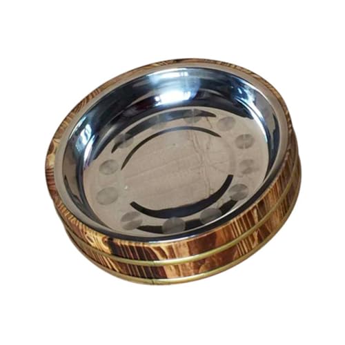 PEPLAYTAL 1pieza Bandeja De Madera Para Sushi y Arroz Estilo Recipiente Plato De Inoxidable Extraíble Para Servir Mariscos y Verduras Para Fiestas y Reuniones Familiares