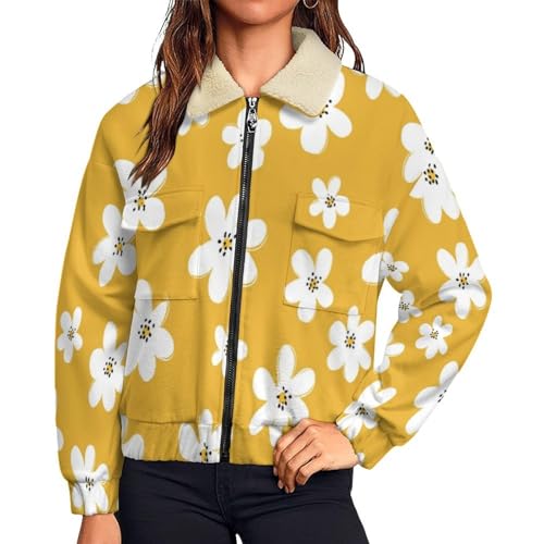 Manteau polaire femme chaude zippée contre le froid en sherpa doux