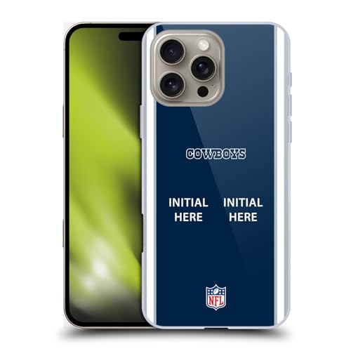 Coque Dallas Cowboys iPhone 16 Pro Head Case Coque rigide personnalisable avec initiale