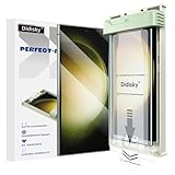 Didisky 2-Pack Tempered Glass Screen Protector for Samsung Galaxy S23 Ultra, Supports Ultrasonic Fingerprint, with Easy Installation Frame, 3D Curved Full Coverage,9H Hardness, Case Friendly, HD Clear
