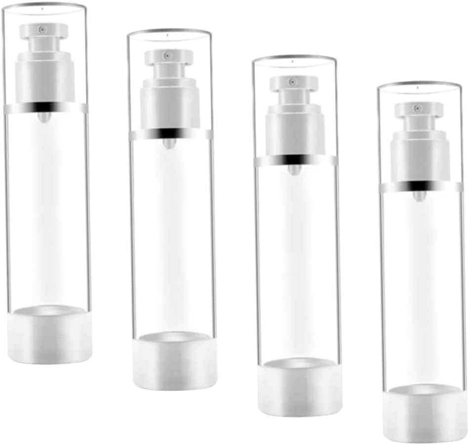 VALICLUD 3Pcs Sunscreen Spray Bottles with Press Pump Refillable Subpackaging Bottles for Makeup Portable and Compact Travel Face Sprayer image 4