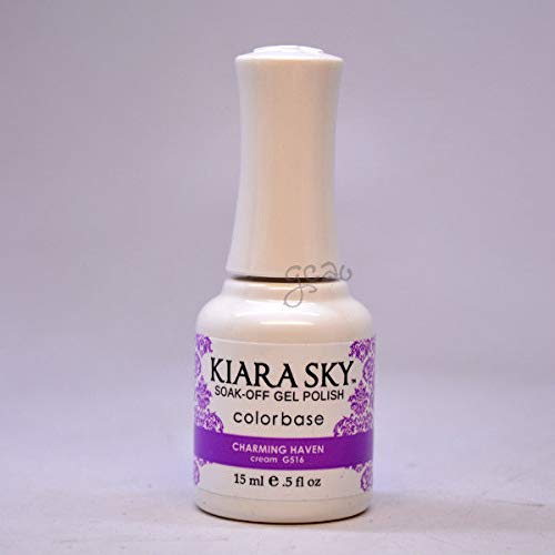 Kiara Sky Soak Off Gel Polish, From G487 to G516 (G516 Charming Haven)