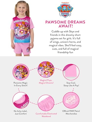 Paw Patrol Pajamas, Skye, Everest And Liberty Girls Pajamas, Short Sleeve Girls Pjs For Summer, Cute Pajama Set4