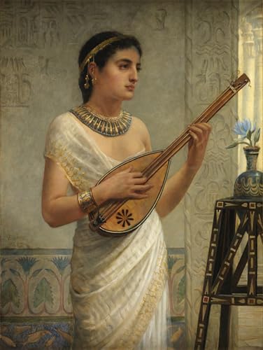 Vintage lienzo pintura de Edwin Longsden Long: decoración elegante y artística de 60x90cm