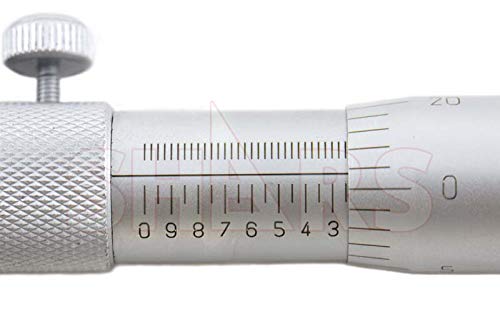 Shars 0-4" Depth Micrometer, 0.001" Graduation, 2.5" Base, 4 Rods, 0.0002" Accuracy 303-2503 P} #TOP5