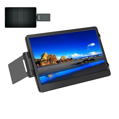 Tktouci Monitor Portatile per Laptop | Schermo Pieghevole HD da
