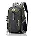 Qooloo Mochilas Senderismo Hombre Mujer, Mochila de Viaje Escalada 40 Litros Impermeable Multifuncional Gran Capacidad para Camping Excursiones Acampadas Montaña al Aire Libre, Verde