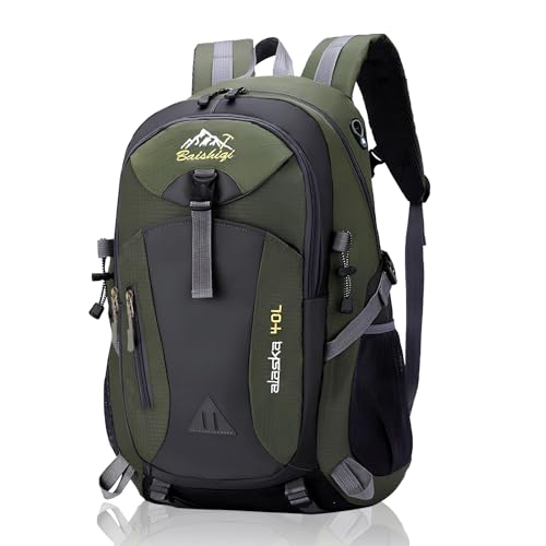 Sac à Dos de Randonnée Léger 40L, Sac à Dos de Voyage Trekking en Polyester pour Femmes Hommes, pour Sport en Extérieur, Sports de Plein Air, Camping, Escalade, Ski et Cyclisme