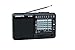 XHDATA D-328 Shortwave AM FM DSP Portable Small Multi Band Radio Stereo MP3 Player with Rechargeable Battery Earphone Jack Portable Multimedia Speaker with USB Micro SD Card Jack (Black)