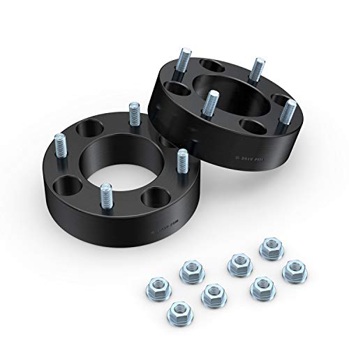 Rocktrix - 2 Inch Atv Wheel Spacers (4X110, 74Mm Bore, 10X1.25 Studs Nuts) Compatible With Honda Yamaha Suzuki Bombardier (Read Listing For Year Model Info) Utv V1 50Mm Black 2Pcs #TOP3