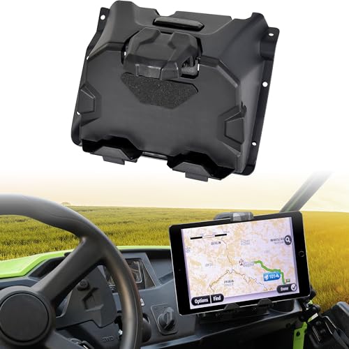 Image of SAUTVS Electronic Device Tablet Phone Holder Compatible with Honda Pioneer 520 2021-2026 / Pioneer 500 2015-2023 Accessories, Adjustable Navigator GPS Tablet Phone Mount with Extra Storage Box