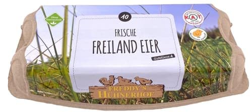 Freddys Hühnerhof Freiland Eier 10er Pack