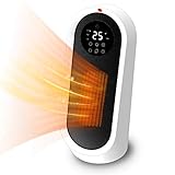  Heizgeräte,LCD-Elektroheizung mit Fernbedienung,12 Timer, 2000 W Klimaanlage Elektrische Heizung Lüfter 3 Modi Temperatur,automatische Konstanttemperatur Heizung für Wohnzimmer/Bad/Schlafzimmer