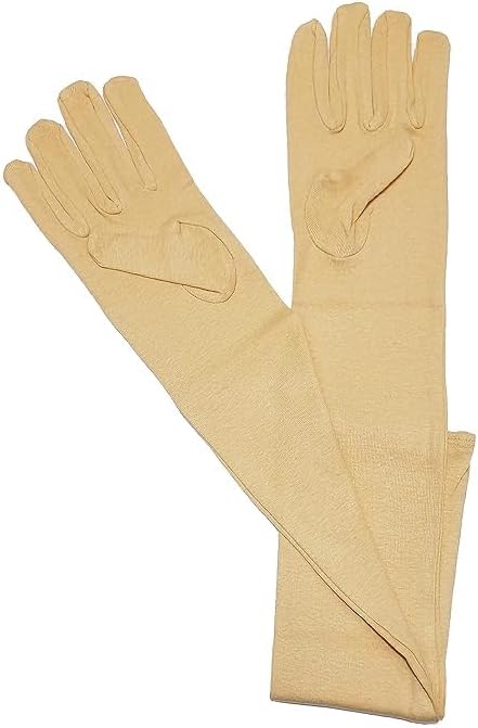 MYYNTI Full Hand Summer Sunburn Sunlight UV Protection Long Gloves Arms Sleeves Protective Heat and Dust Pollution for Women's and Girl's (1 Pair)