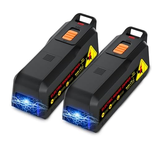 Electronic Mouse Trap 2 Pack– Electric Mouse Trap Zapper for Indoor Use, Reusable Rodent Trap, No Touch No See, Effective Mice & Mouse Control