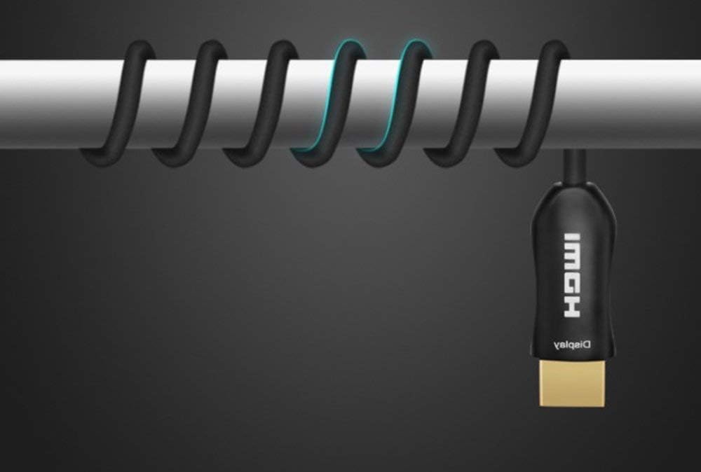 Fiber Optic HDMI Cable 6FT - AOC High Speed HDMI2.0 18G 4k@60hz Light Speed HDMI2.0b Cable, Supports 18.2 Gbps, ARC, HDR10, Dolby Vision, HDCP2.2,Ultra Slim and Flexible HDMI Optic Cable 2Meters