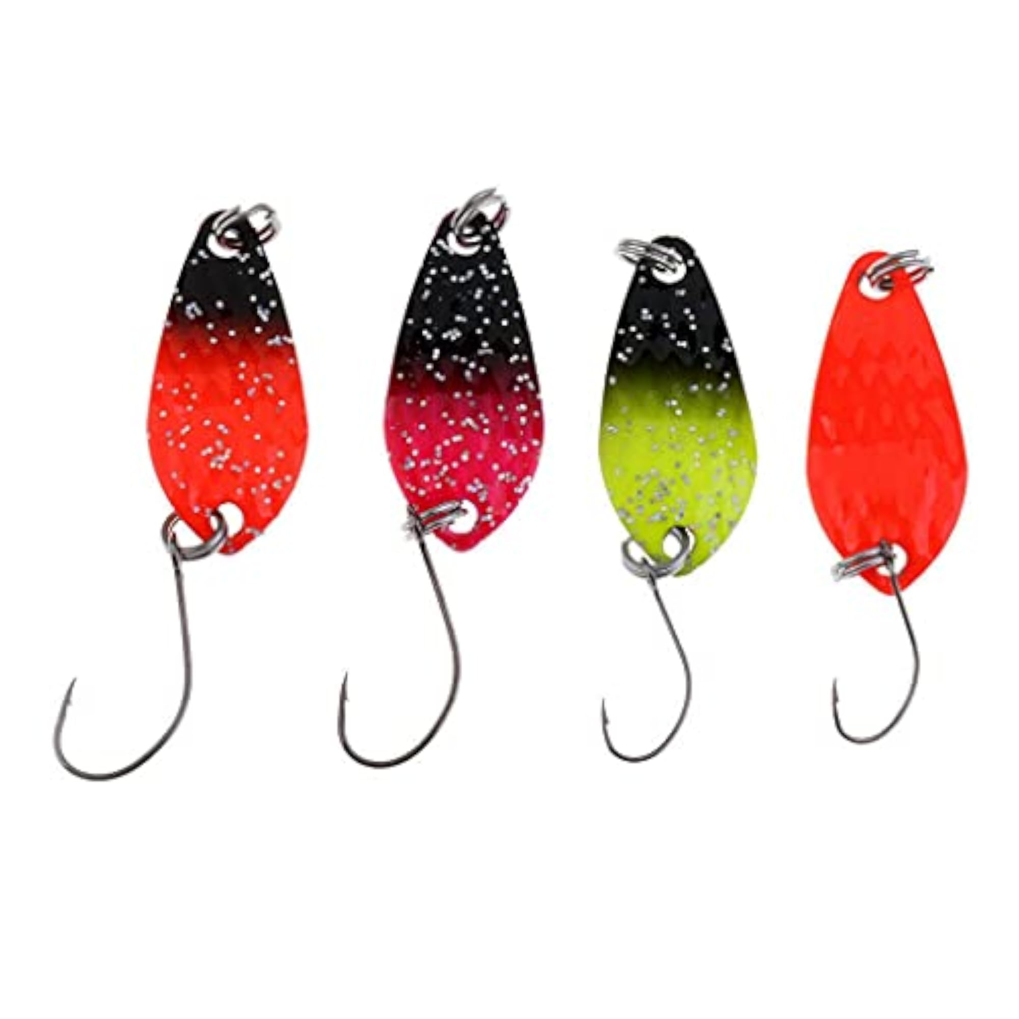 Imported 4pcs Metal Fishing Spoon Set, Mixed Colors