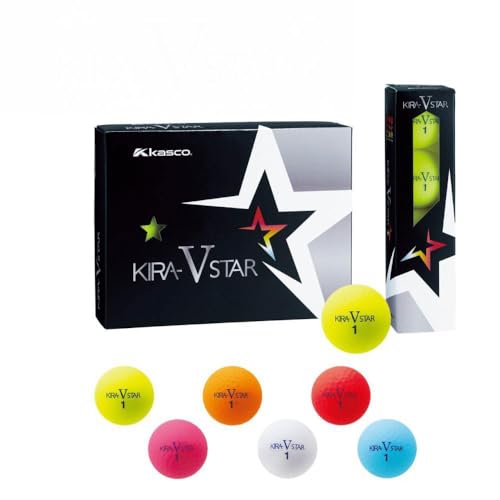 ゴルフボール KIRA STAR V12球入 2ダース (計24球)[オレンジ]ゴルフ キャスコ kasco