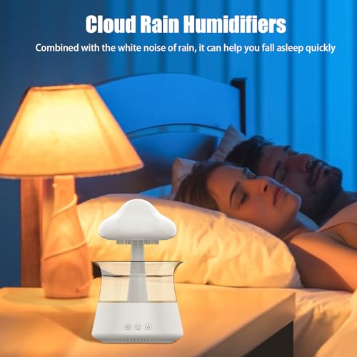 Humidificateur goutte d'eau et diffuseur d'arômes LED Teksome avec télécommande pour la maison