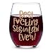 TSIMPLE Mothers Day Gifts for Sister in Law, Sister in Law Gifts, Sisters in Law Birthday Gifts, Christmas, Wedding Gift from Brother or Sisters, Funny 13.5oz Wine Glass