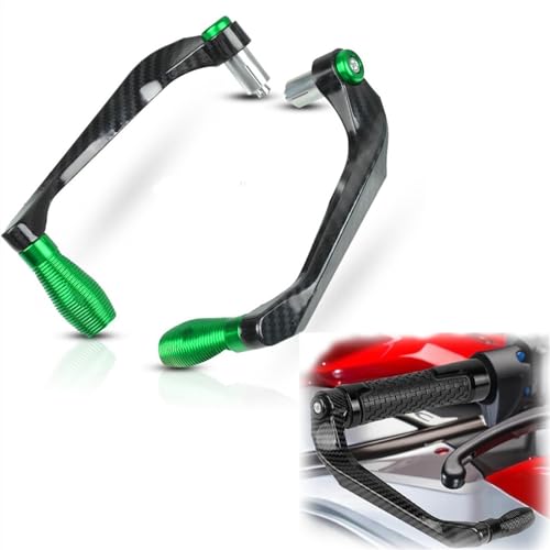 Protège-Mains Moto CBR650R H-Onda : Garde Frein Embrayage Vert CNC 19-21