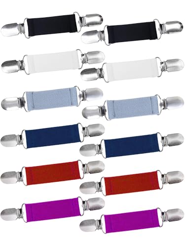 Ruisita 12 Pieces Dress Clips Back Cinch Set, Shirt, Sweater, Clothes, Mitten, Shawl, Waist Clips for Women Men
