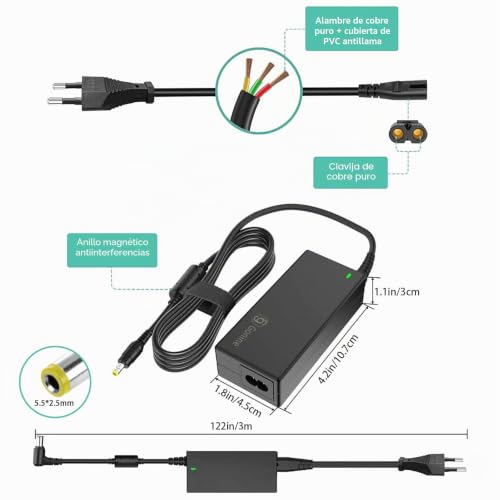 Kit divisor de alimentación de 8 vías 12V 5A para solucionar fallos de vídeo 4