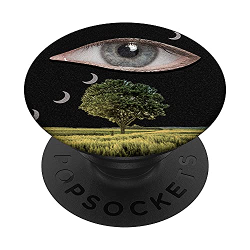 Weirdcore Aesthetic Dreamcore Oddcore croissant de lunes PopSockets PopGrip Interchangeable