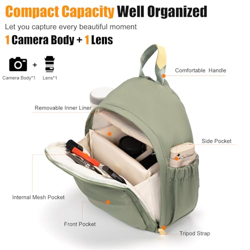 Mochila para cámara pequeña Cwatcun para mujeres miniatura 3