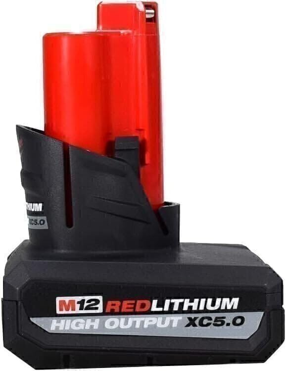 Miniatura 4 de Milwaukee 48-11-2450 Batería de iones de litio de 12V de alta salida de 5Ah, paquete de 2