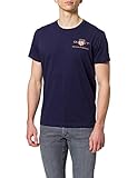 Authentic GANT Herren D1. Archive Shield EMB SS T-Shirt, Evening Blue, L