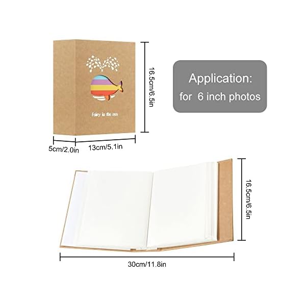 Mliter Organizer für Kinder, Geschenkkarten-Broschüre für Kinder, 100 Fächer, Scrapbooking, Bilderrahmen, Fotoalbum… – Bild 4