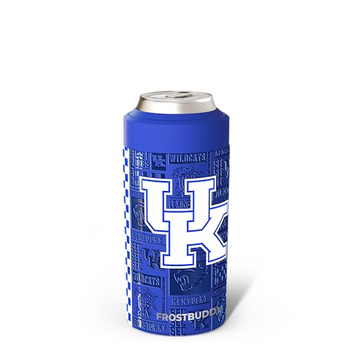 Image of Frost Buddy Universal Can Cooler - Fits 12 & 16 oz (Kentucky Wildcats | 3D) | 20x colder, cold up to 24 hrs | Fits slim cans & bottles | Sleek, lightweight design | No sweat, no condensation