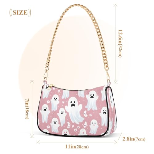 CEBUGI Crossbody Bags for Women Shoulder Purse Cute Ghosts Handbags Stylish Clutch Purse with Chain Strap3