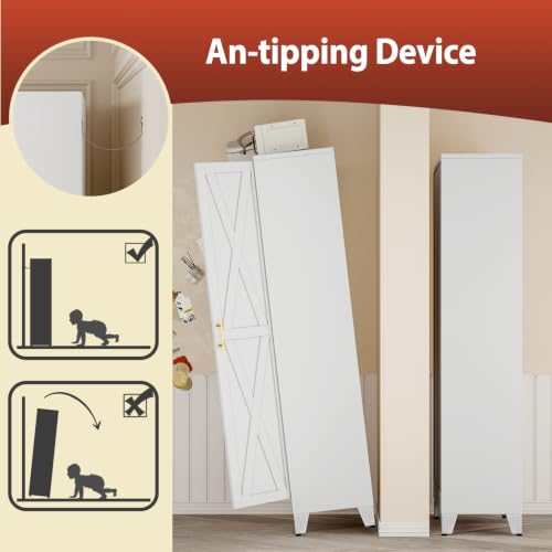 Image of PAOFIN 71 inch H Kitchen Storage Cabinet with Doors