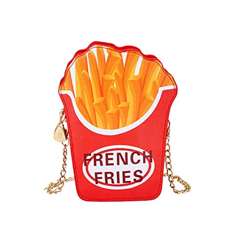 Women Girl Cute Fries Satchel Shoulder Crossbody Messenge Handbag Bag Purse (French Fries)