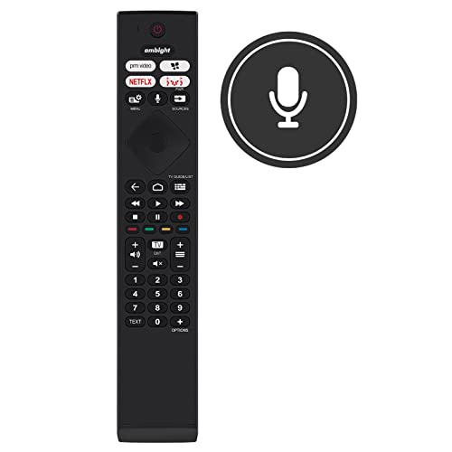 VINABTY 398GM10BEPHN0049HT YKF474-8020 Replacement Voice Remote Compatible with philips 4K UHD LED Android TV 43PUS8506 43PUS8506/60 50PUS7506 50PUS7506/60 50PUS8506 50PUS8506 50PUS8506/60