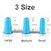Finger Protectors,12 Pieces, Silicone Finger Protectors, 3 Sizes Rubber Fingers Thimble Protectors Guard Tips Caps Pads Cover for Hot Glue Gun | Embroidery | Sewing | Cutting| Sorting Task -Blue Green