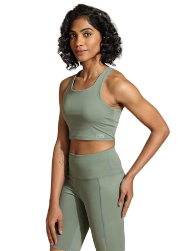 Image of Silvertraq High Impact Action Bra with Clasp Light Sage