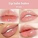 Qifylmaf 4 Flavors Lip Glossy Butter Balm Lip Tint Hydrating Lip Gloss Ultra-Hydrating & Nourishing Lip Care with Natural Ingredients (04# Coke)