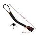 KAYCENTOP Car Steering Wheel Lock, Seat Belt Lock, Anti-Theft Device, Max 17 Inch Length, Small and Light-Weight, Multi-Functional, Fit Most Vehicle, SUV, Golf Cart Security (Black)