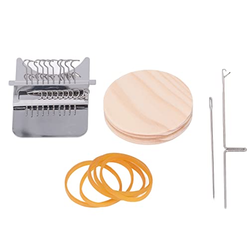 LiebeWH - LiebeWH Mini-Webstuhlmaschine, 10 Haken, Mini-Webstuhlmaschine, Mini-Webmaschine, Holz-Speedweve-Webstuhl für Anfänger, Handarbeit, DIY-Webreparaturwerkzeug für Jeans, Socken und