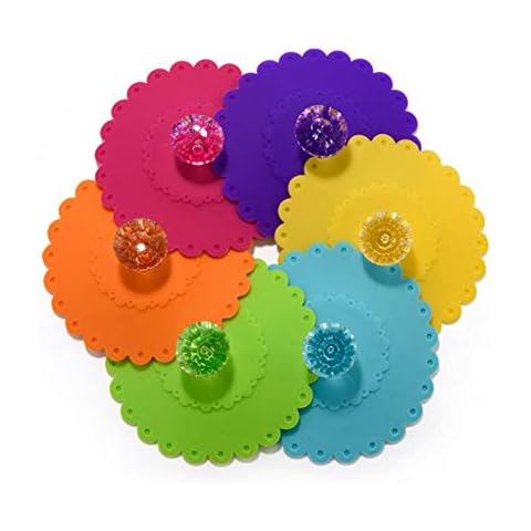 8 tapas de silicona selladas y a prueba de fugas QUUPY Cover