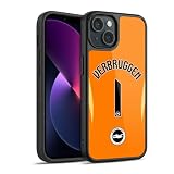 Head Case Designs Officially Licensed Brighton & Hove Albion F.C Bart Verbruggen 2025/26 Players Home Kit Gel Armor Case [Military Grade Drop Protection] Compatible with Apple iPhone 13